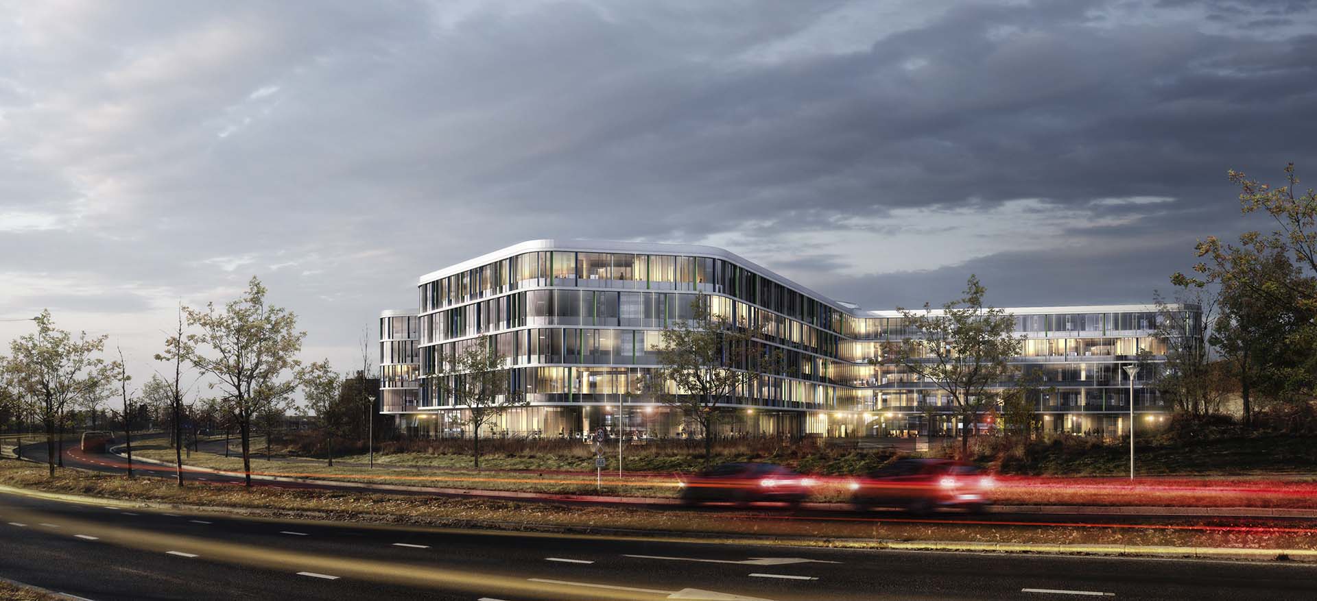 <strong>ErgoGroup Headquarters</strong> ErgoGroup Headquarters in Lysaker by JJW Arkitekter is a proposed office complex featuring a sleek glass facade and modern design