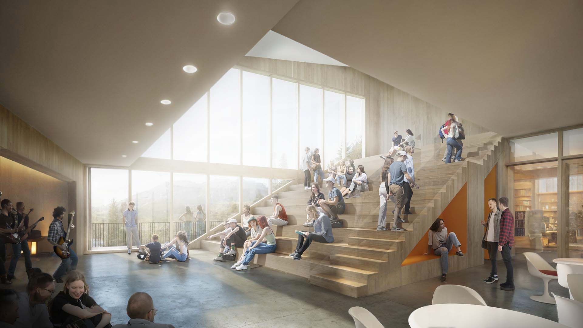 <strong>Hardbakke Ungdomsskule</strong> – Competition Hardbakke Ungdomsskule by Arkitektgruppen CUBUS is a modern lower secondary school in Norway, designed for collaborative learning.