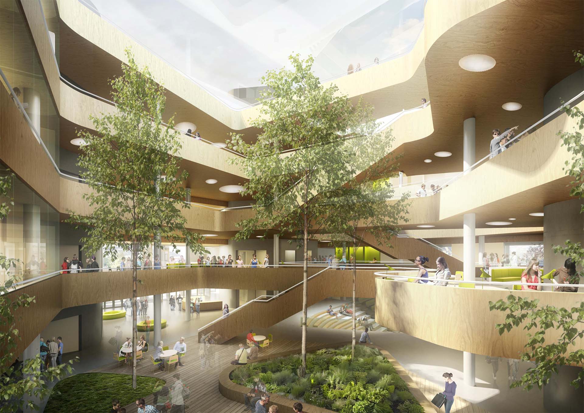 <strong>Høgskulen på Vestlandet</strong> – Competition Winner Høgskulen på Vestlandet by L2 Arkitekter is a modern university building in Bergen, Norway, featuring sustainable design and open spaces.