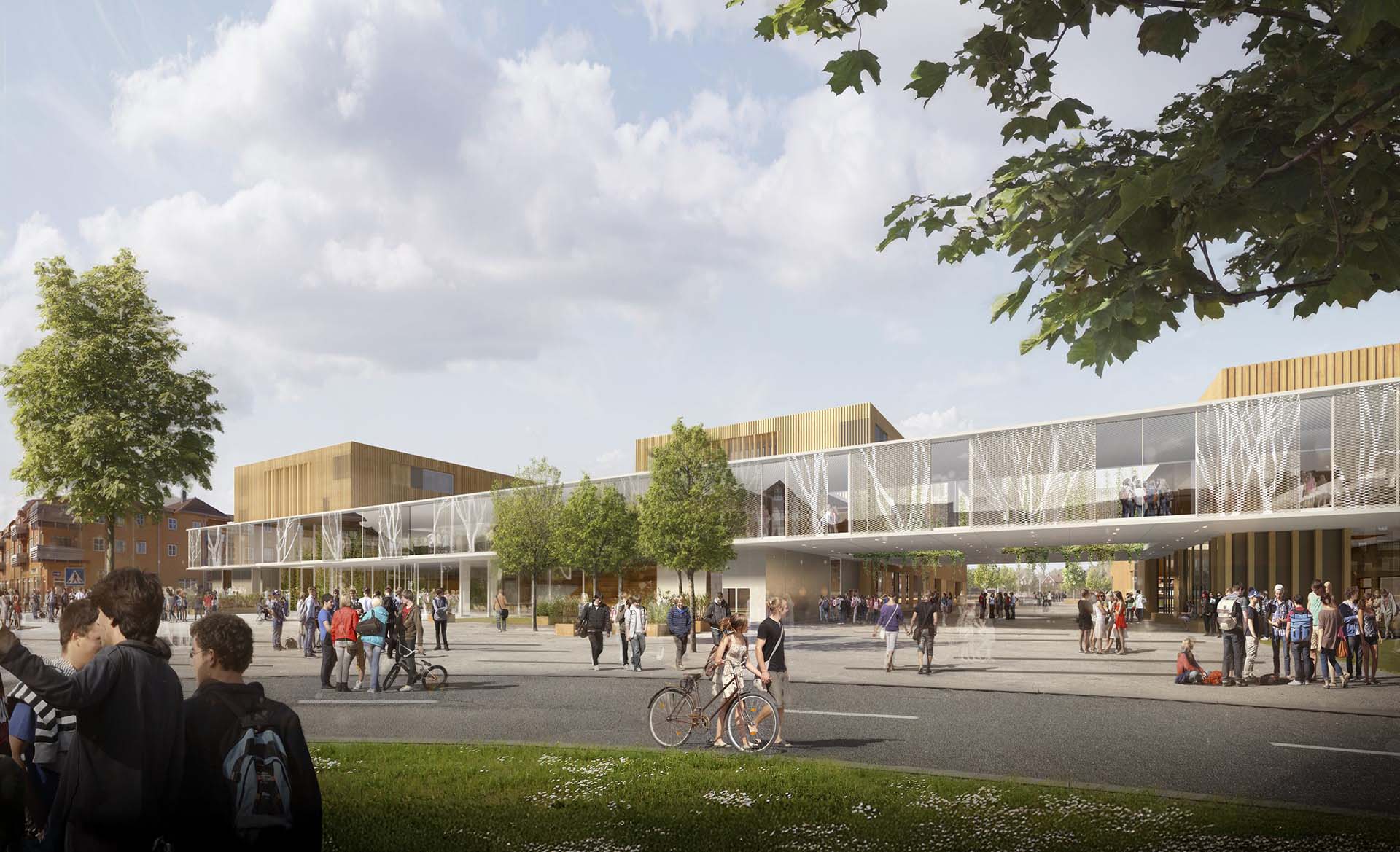 <strong>Tangvall VGS</strong> Tangvall VGS by L2 Arkitekter is a modern upper secondary school in Kristiansand, Norway, designed for sustainability and student engagement.