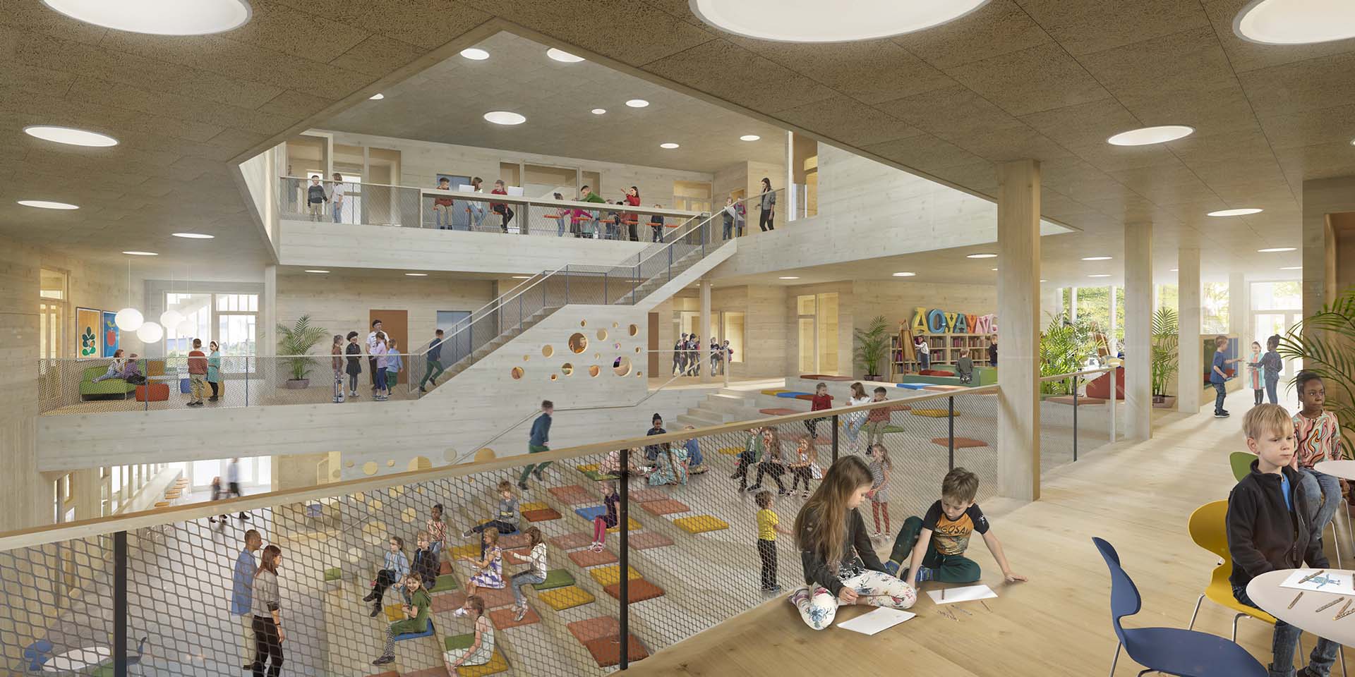Interior view of Vesterøya Barneskole