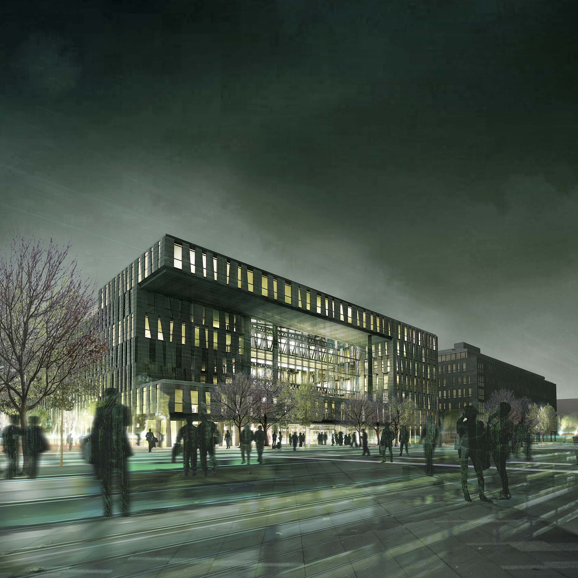 <strong>Amazon Court</strong> Amazon Court, a 24,000 m² office building in Prague, Czech Republic, designed by Schmidt Hammer Lassen Architects with modern efficiency.