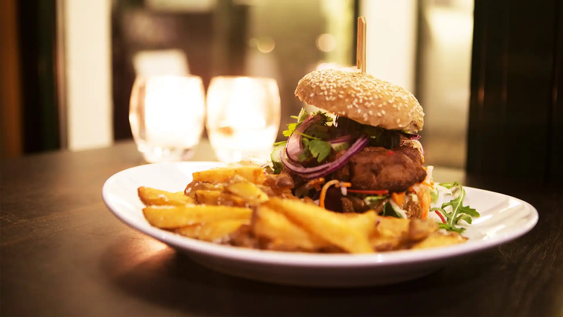 Burger på Café Chino