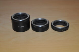 Drie tussenzet ringen voor macrofotografie