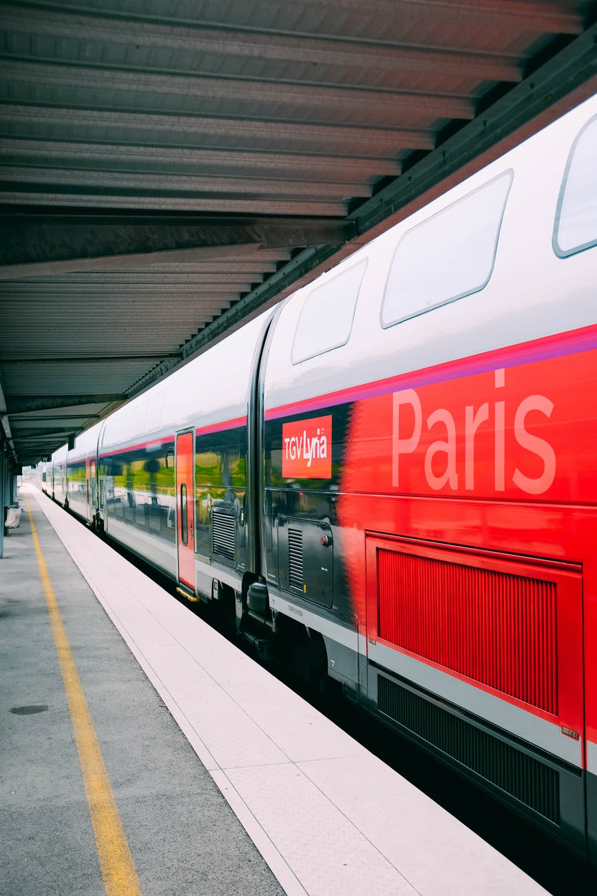 photo of train in railway station