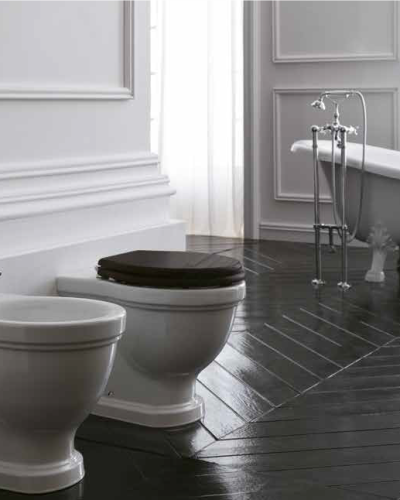 Ethos stående toilet Back to Wall til skjult cisterne