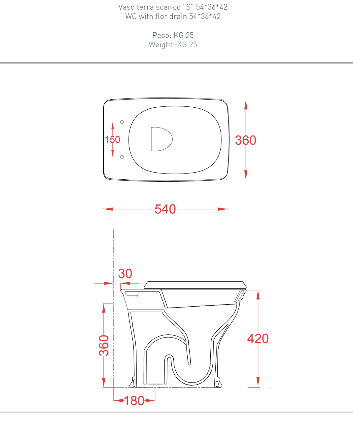 Civitas gulvstående toilet med ophængt cisterne - Image 5