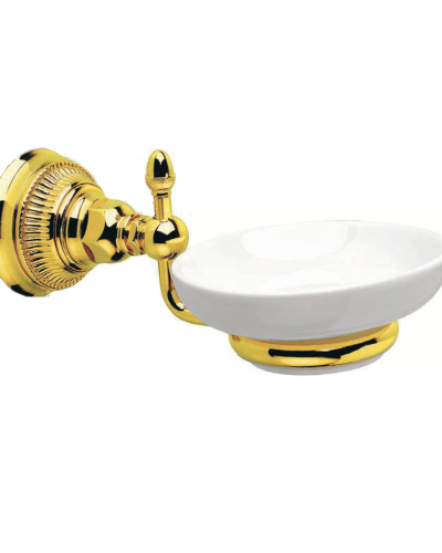 Impero væghængt unik sæbeskål Gold Brass