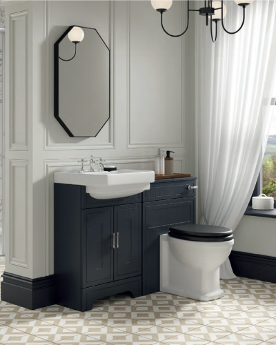 Lichfield Stående Back To Wall Toilet til Indbygnings Cisterne