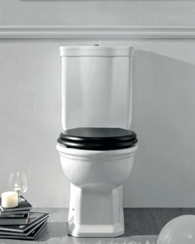 Regent Gulvmonteret klassisk Toilet med Koblet Cisterne