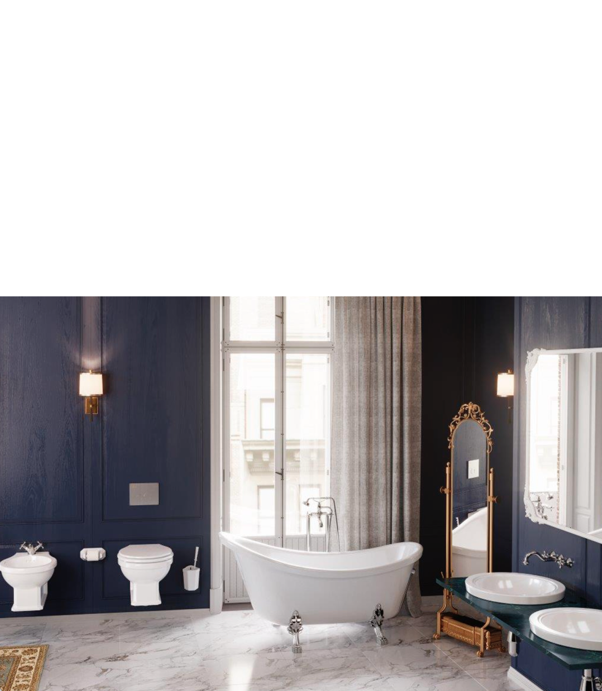 Neoclassico Vægmonteret Toilet til Skjult Cisterne - Image 4