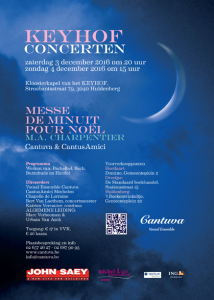 Cantuva Messe de Minuit Keyhof