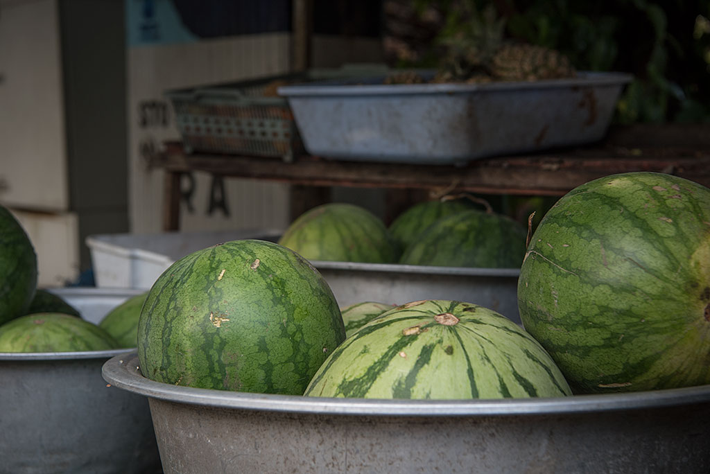 Selling mellons Candi Dasa