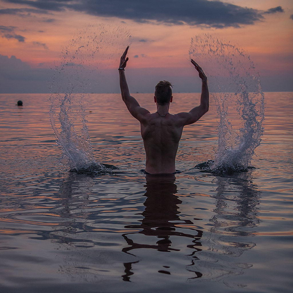 Sunset, Lovina Beach