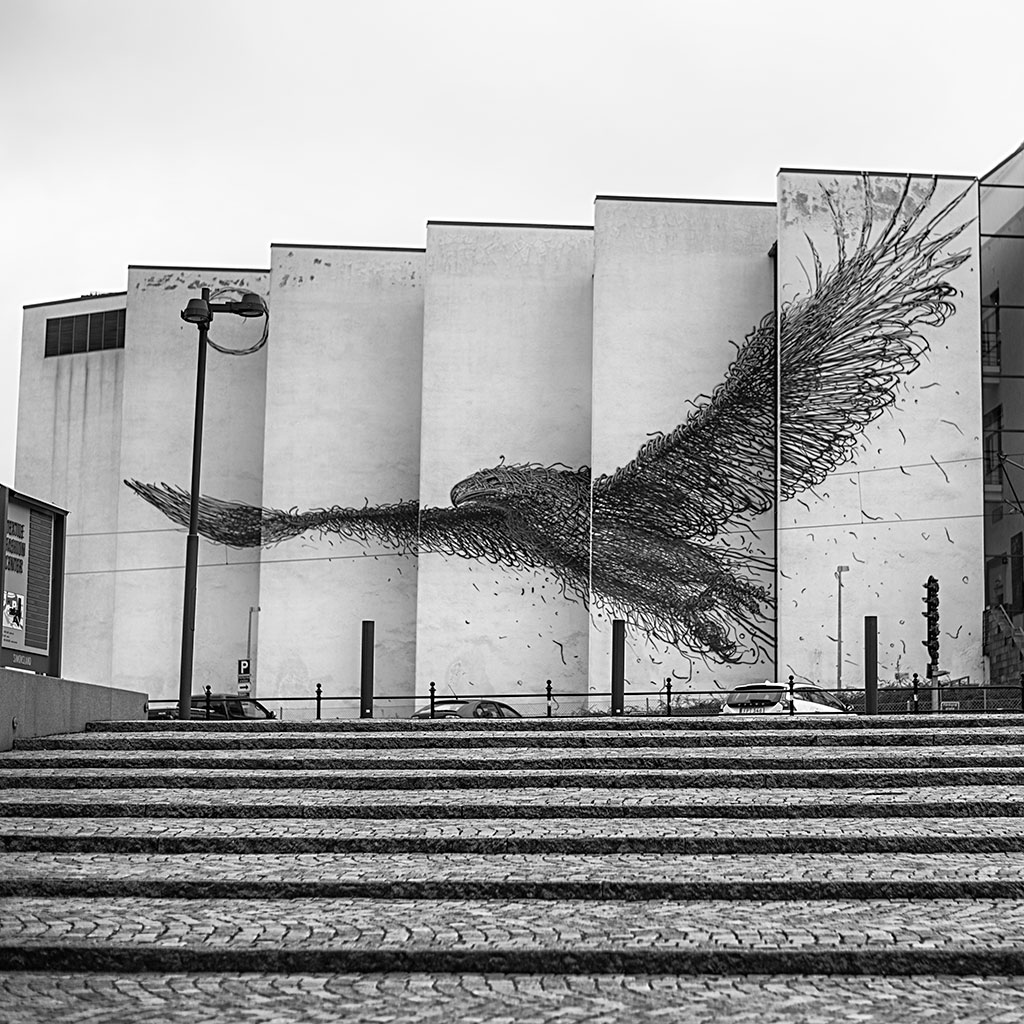 Utanför textilmuseet