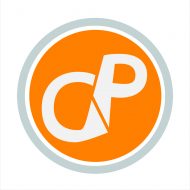 BRAND IDENTITY Creative Pool Logo on orange circle