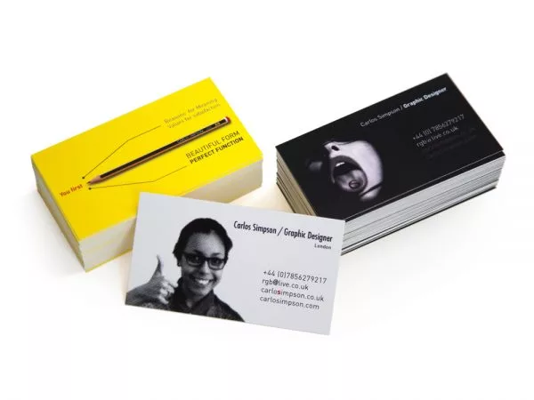 Business cards, Brand Identity - Carlos Simpson Talent Designer Studio in London