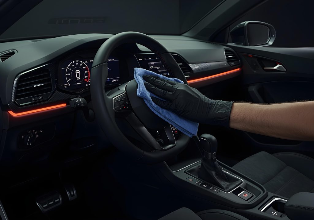 intérieur de sa voiture