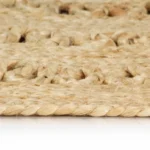 Round Hand-braided Jute Rug - 150cm