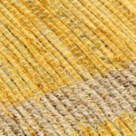 Hand-Braided Jute Yellow Rug - 120x180cm