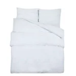 Duvet Cover Set - Cotton - White 220 x 240cm