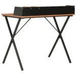 Classic Look Writing Desk - Black and Brown - 80 x 50 x 84 cm