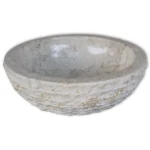 Round Marble Basin - Cream - 40cm