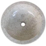 Round Marble Basin - Cream - 40cm