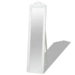 Free Standing Mirror - Baroque Style - White - 160 x 40cm