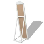 Free Standing Mirror - Baroque Style - White - 160 x 40cm