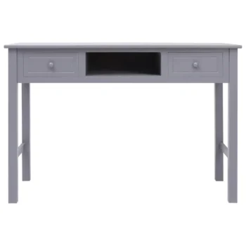 Grey Desk - Paulownia And Poplar Wood - 110 x 45 x 76cm