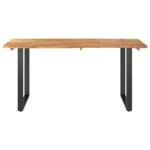 Wooden Dining Table - Acacia Wood - 154 x 80 x 76cm