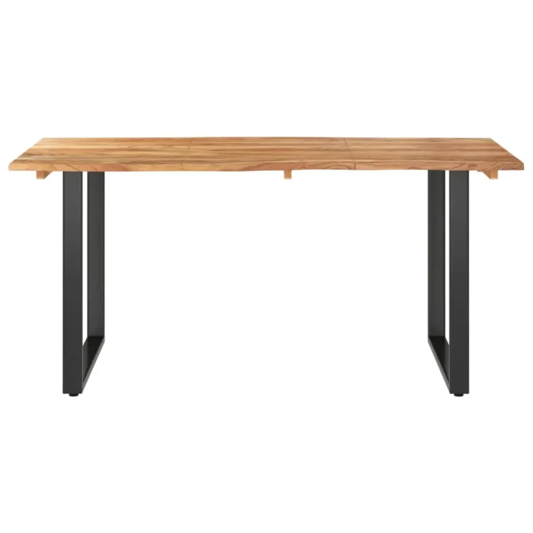 Dining Table Solid Acacia Wood - 154 x 80 x 76cm
