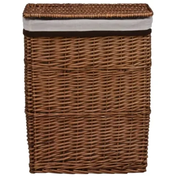 Willow Laundry Basket - Brown - 43 x 34 x 57.5cm