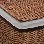 Willow Laundry Basket - Brown - 43 x 34 x 57.5cm