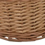 Natural Willow Firewood Basket with Carrying Handles - 88 x 57 x 34cm