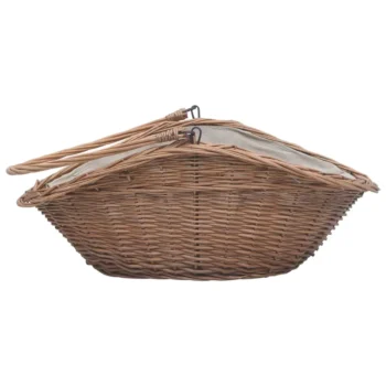 Natural Willow Firewood Basket with Handle - 60 x 44 x 55cm