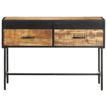 Console Table - Rough Mango Wood - 110 x 35 x 75cm