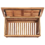 Garden Storage Box - Solid Teak Wood - 90 x 50 x 58cm