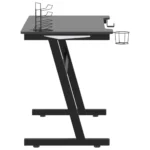 LED Gaming Desk - Z Shape Black - 110 x 60 x75cm