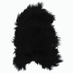 Black Icelandic Sheepskin Chair Cover - 70 x 110cm