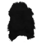 Black Icelandic Sheepskin Chair Cover - 70 x 110cm