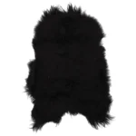 Black Icelandic Sheepskin Chair Cover - 70 x 110cm