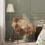 Brown Icelandic Sheepskin Chair Cover - 70 x 110cm