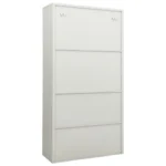 Steel Office Cabinet - Light Grey - 90 x 40 x 180cm