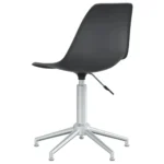 2 Modern Swivel Dining Chairs - Light Grey