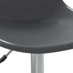 2 Modern Swivel Dining Chairs - Light Grey