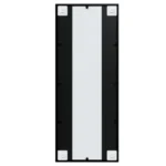 Black Wall Mirror - Metal - 100 x 40cm