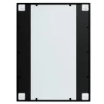 Black Squared Wall Mirror - Metal - 80 x 60cm