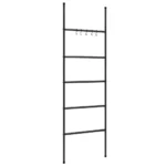 5 Tier Towel Rack Ladder - Black - 58 x 175cm